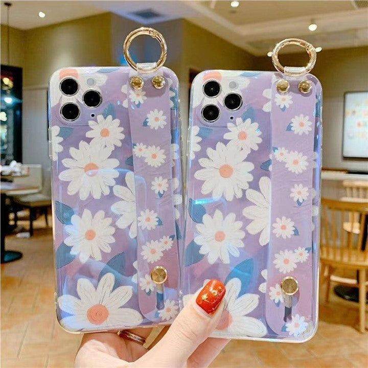 Stylish Purple Flower Phone Case for iPhone 11 Pro XS Max SE X XR Plus - Touchy Style