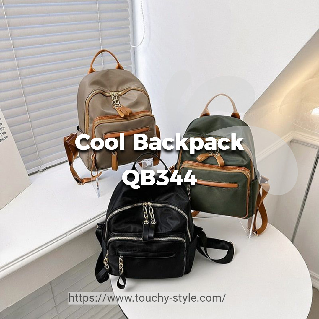 Women's Fashion Waterproof Nylon Backpack - Cool Backpack QB344 - Touchy Style .