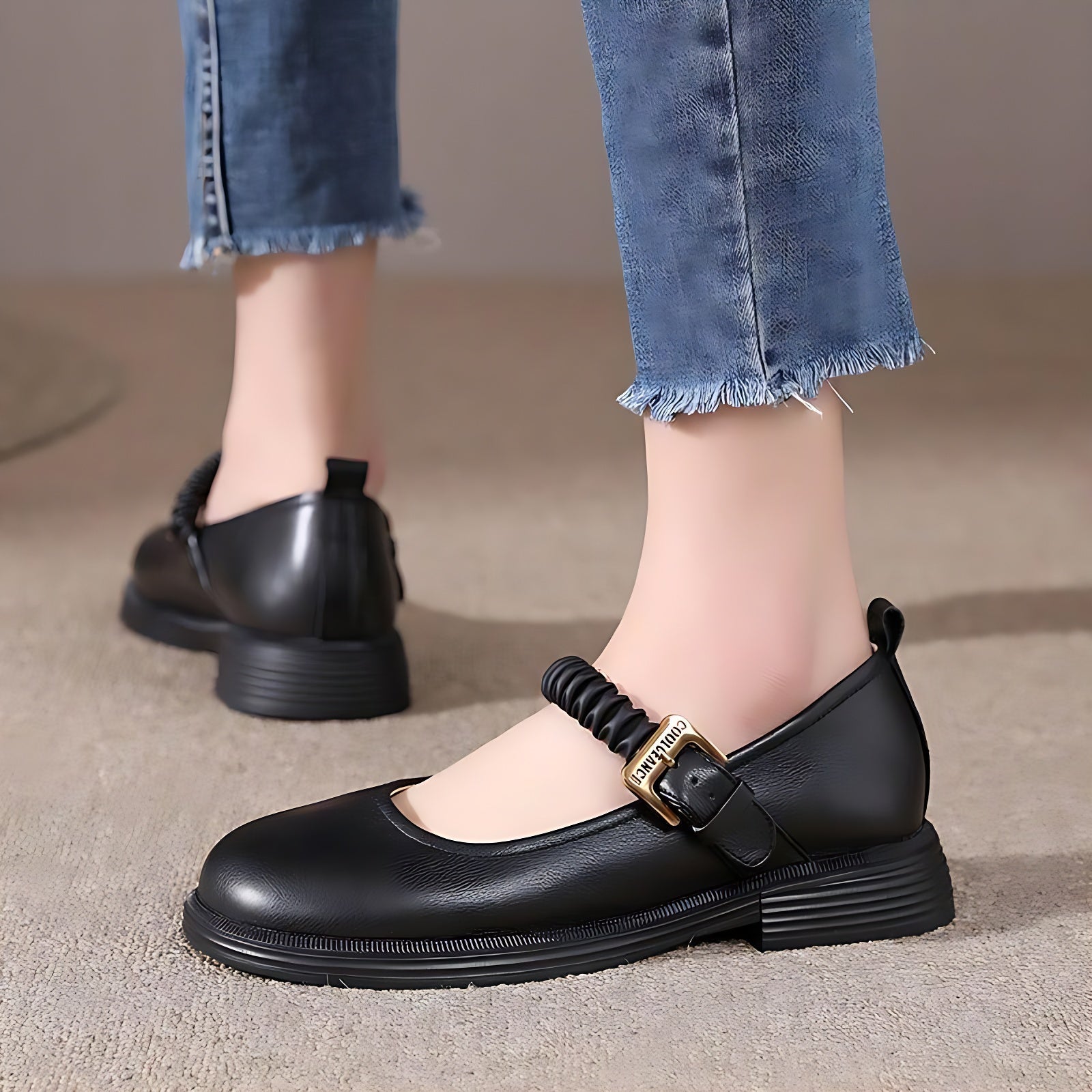 Women's Low Heel Casual Shoes - Touchy Style .