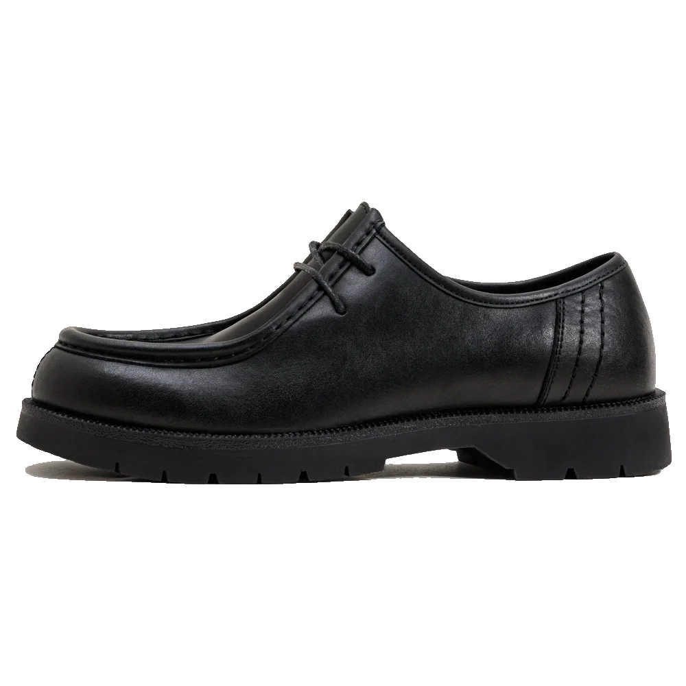 Maden 2024 New American Retro Wallabee Shoes British Casual Black Round Toe Derby Leather Low Top Shoes for Men&