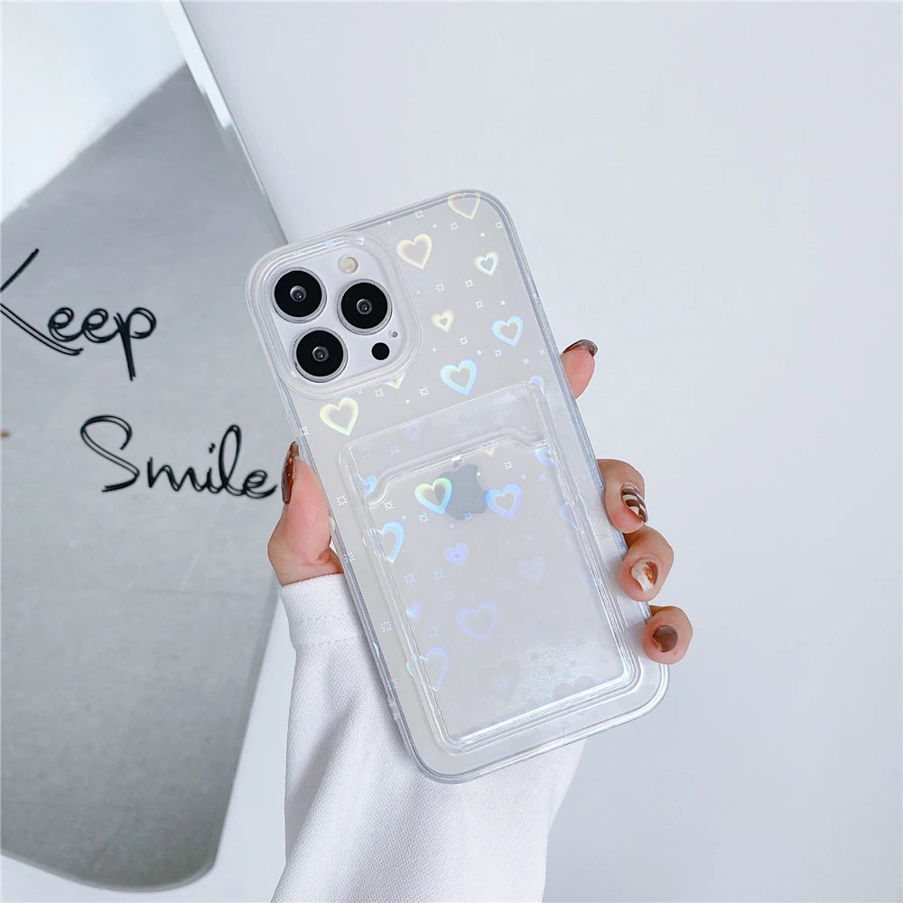 حافظات هواتف لطيفة لأجهزة iPhone 15، 14، 13، 12، 11 Pro Max، Xr، 15 14 Plus - غطاء فني برسومات زهور خرافية - IC5480