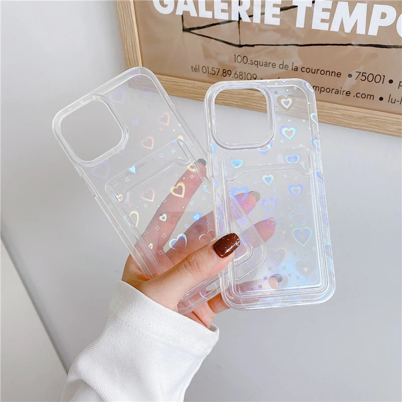 حافظات هواتف لطيفة لأجهزة iPhone 15، 14، 13، 12، 11 Pro Max، Xr، 15 14 Plus - غطاء فني برسومات زهور خرافية - IC5480