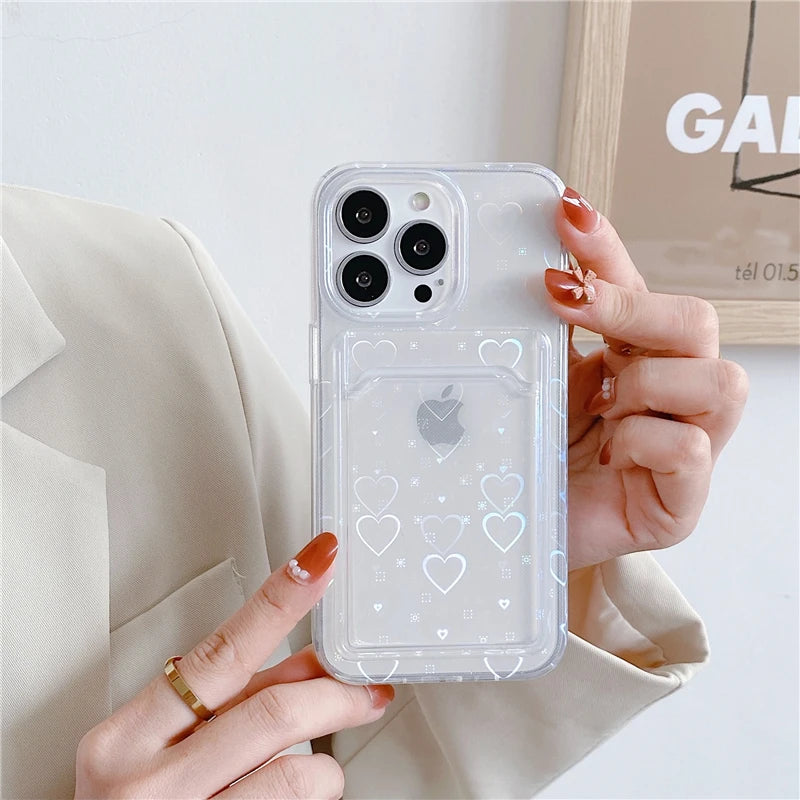 حافظات هواتف لطيفة لأجهزة iPhone 15، 14، 13، 12، 11 Pro Max، Xr، 15 14 Plus - غطاء فني برسومات زهور خرافية - IC5480