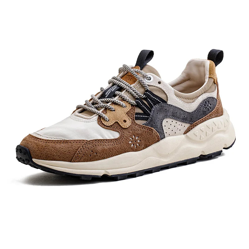Maden 80S Retro Splicing Jogging Shoes for Men Versatile Breathable Comfortable Sneakers Outdoor Low-top Casual Men Board Shoes