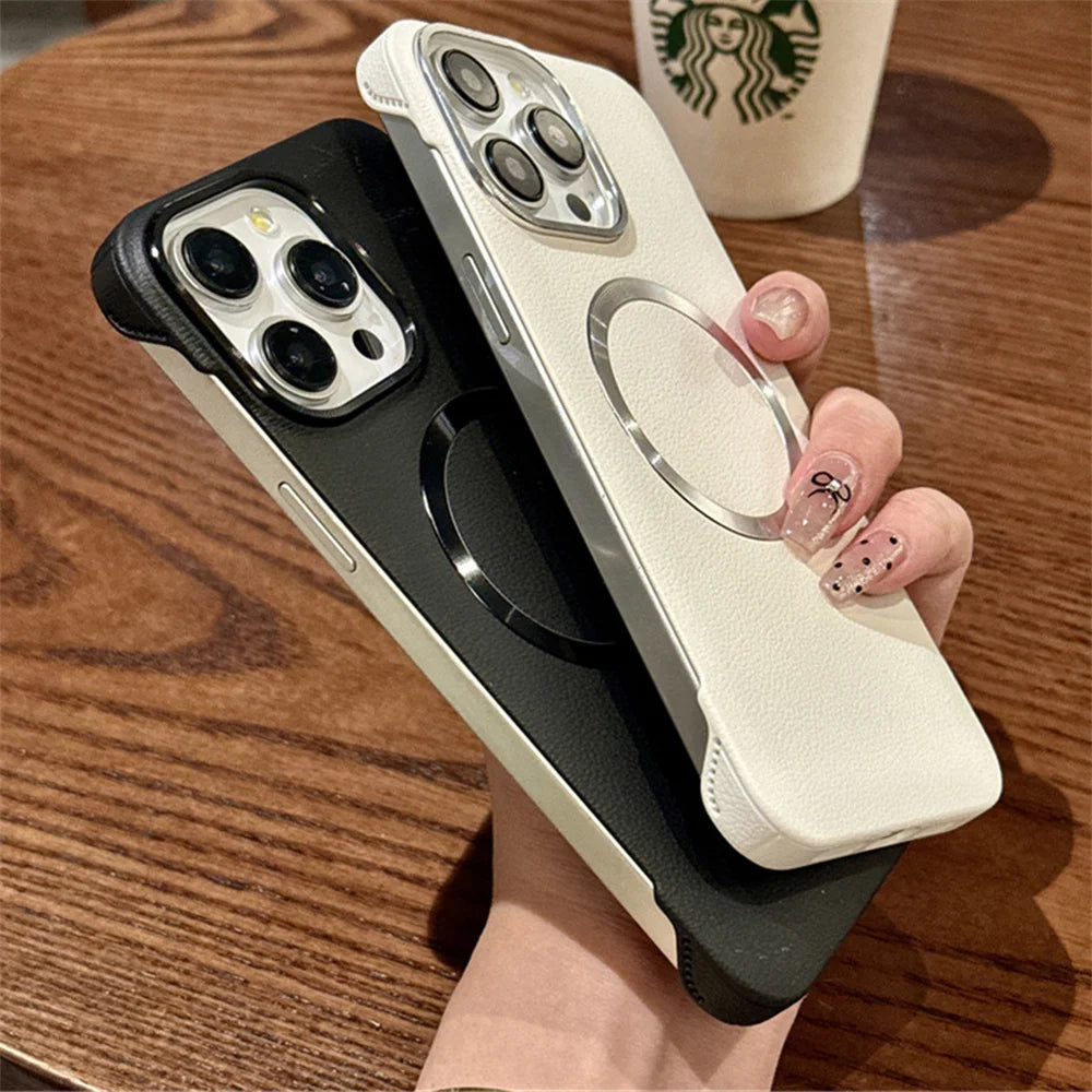 حافظات هواتف لطيفة لهاتف iPhone 16 و15 و13 و14 و12 Pro Max - غطاء خلفي صلب بدون إطار رفيع للغاية من مادة البولي كربونات - PC4410