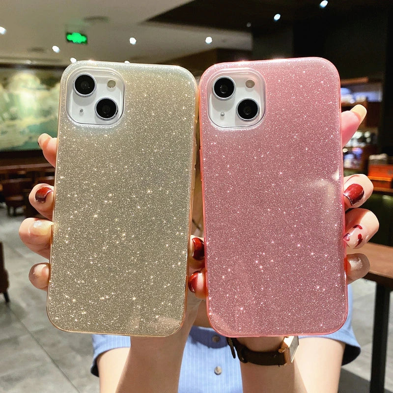 حافظات هاتف لطيفة لهاتف iPhone 16 و15 و14 و13 Pro Max - غطاء لامع ناعم باللون الأحمر اللامع - PC0309