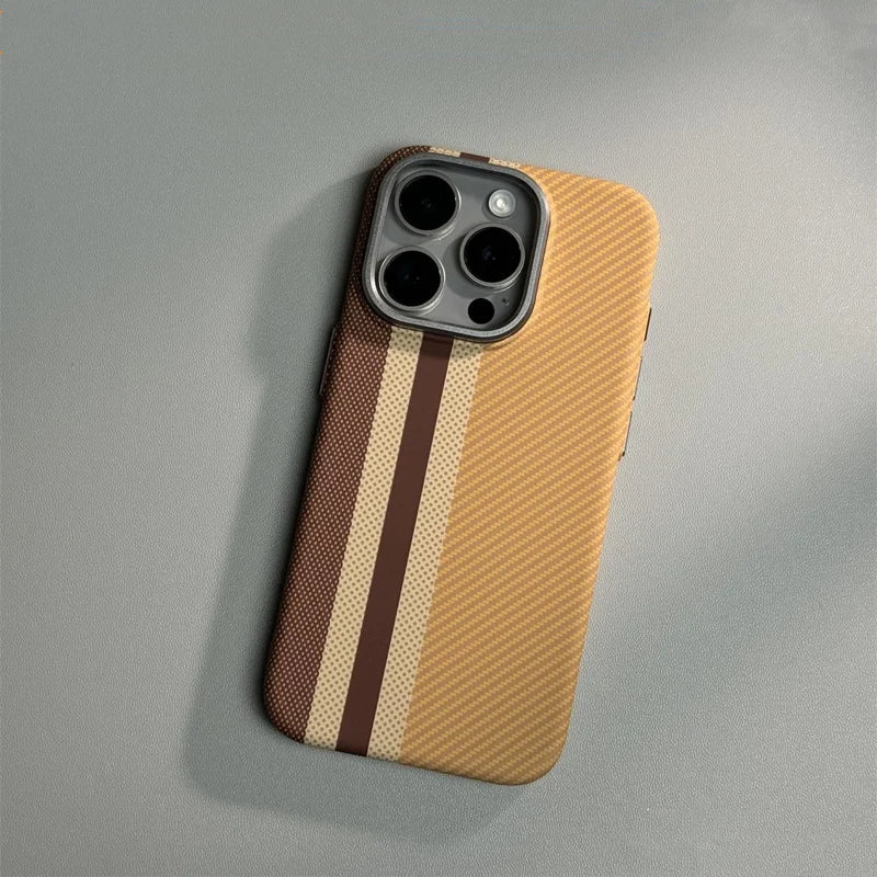 Cute Phone Cases for iPhone 12, 13, 14, 15, and Pro Max models - Carbon Fibre Hard PC Armor Cover - TSP200