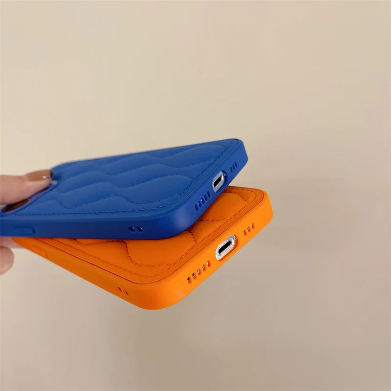 Cute Phone Cases for iPhone 11, 12, 13, 14, and 15 Pro Max models - Luxury Wavy Pattern - TSP193