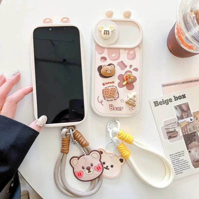 Fashion Hand Strap Lanyard Protective Cover for iPhone 11 12 13 14 15 Pro Max Anti Fall Back Case for iPhone 14 Pro Max 13 Pro
