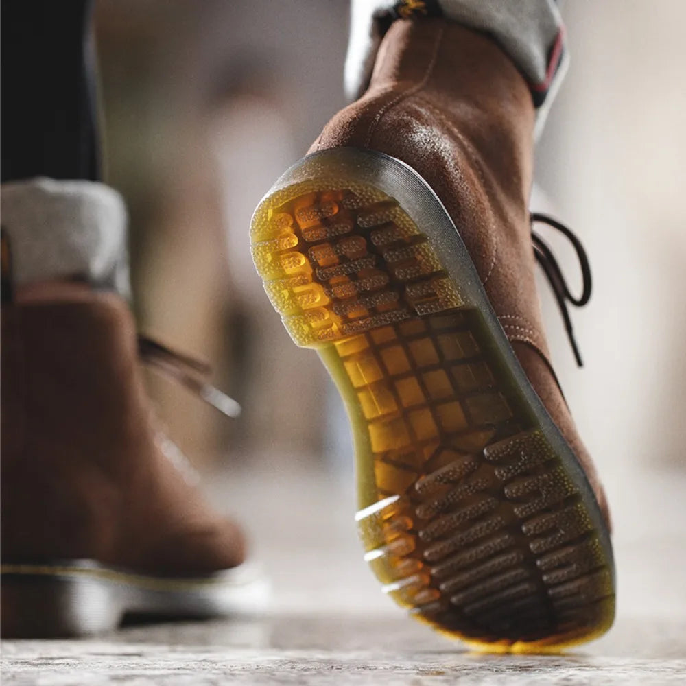 Maden Men Boots Comforta Lace-up High Quality Leather Men&