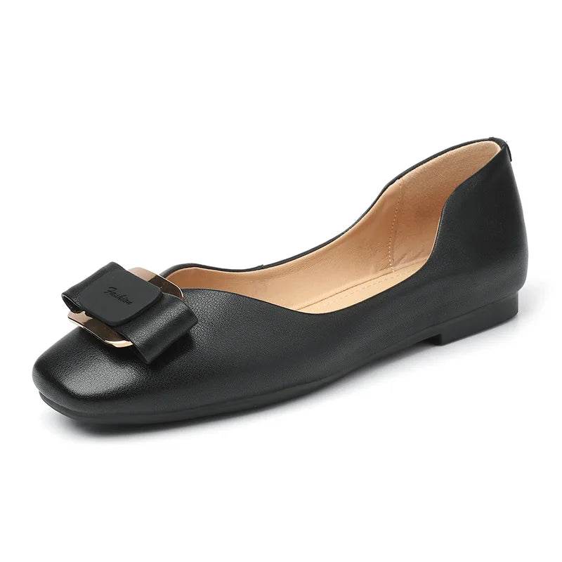 Women Loafers Spring Genuine Leather Comfort Flat Shoes Slip-On Footwear Fashion Female Footwear Zapatos De Mujer - Touchy Style