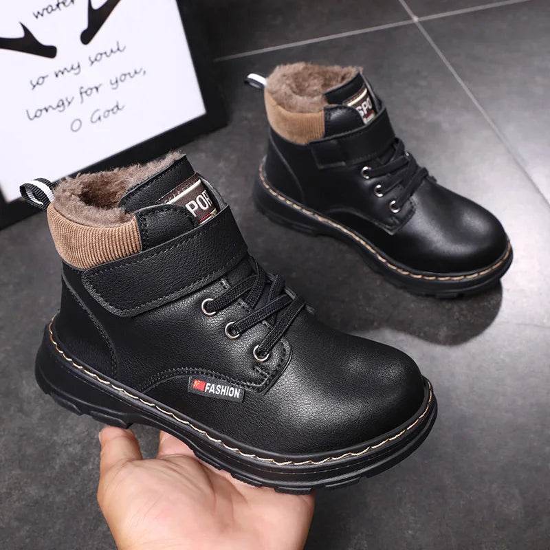 2024 New Children Snow Boots Warm Non-slip Shoes For Boys Girls Brand Boots Comfort Baby Plush Boots Fashion Sneakers - Touchy Style