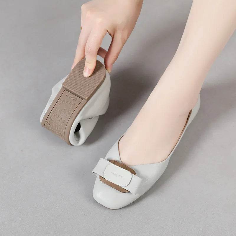 Women Loafers Spring Genuine Leather Comfort Flat Shoes Slip-On Footwear Fashion Female Footwear Zapatos De Mujer - Touchy Style
