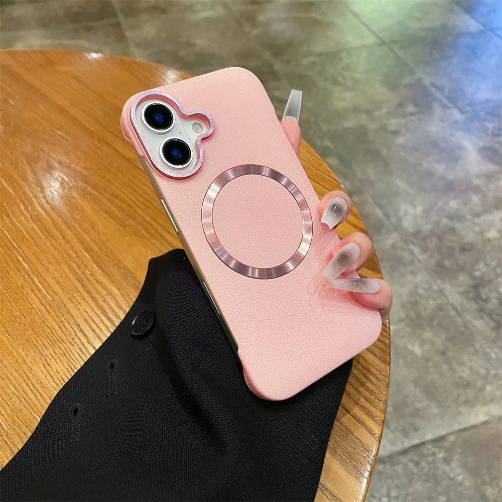 حافظات هواتف لطيفة لهاتف iPhone 16 و15 و13 و14 و12 Pro Max - غطاء خلفي صلب بدون إطار رفيع للغاية من مادة البولي كربونات - PC4410