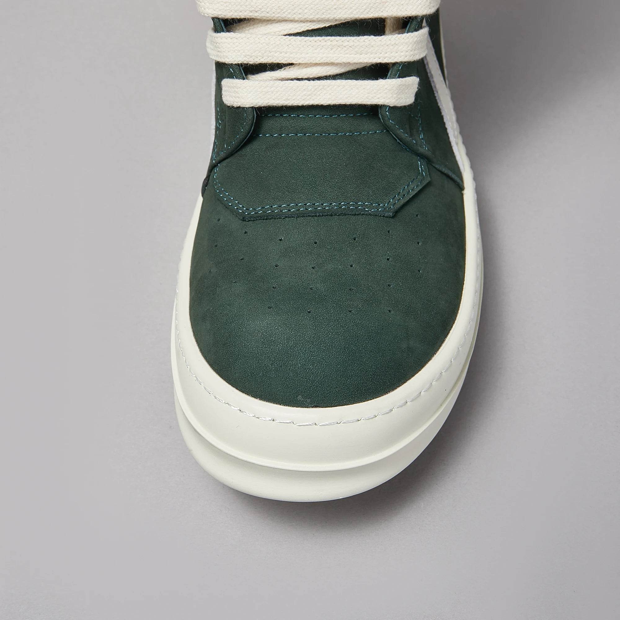 Brand Men Shoe Casual High Top Women Sneaker Leather Ricks Laces Green Geobasket Owens Zip Ankle Boot Designer Quality Flat Shoe - Touchy Style