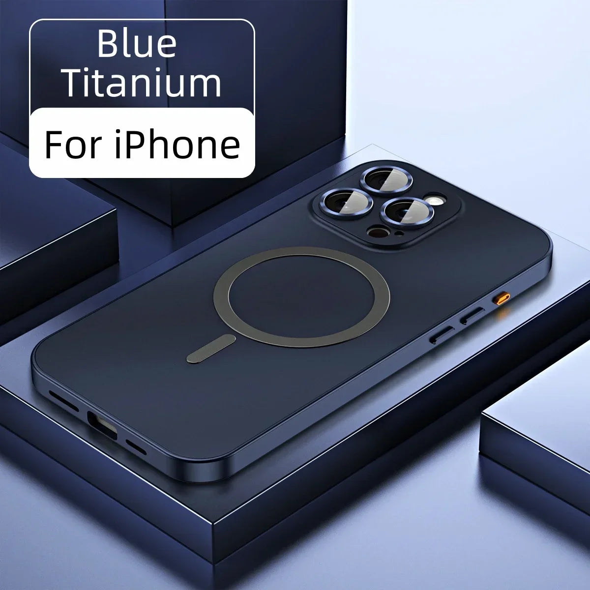 Aluminum Metal Frame Magnetic Case For iPhone 16 15 14 13 12 Pro Max Plus Magsafe Wireless Charge Glass Lens PC Backboard Cover