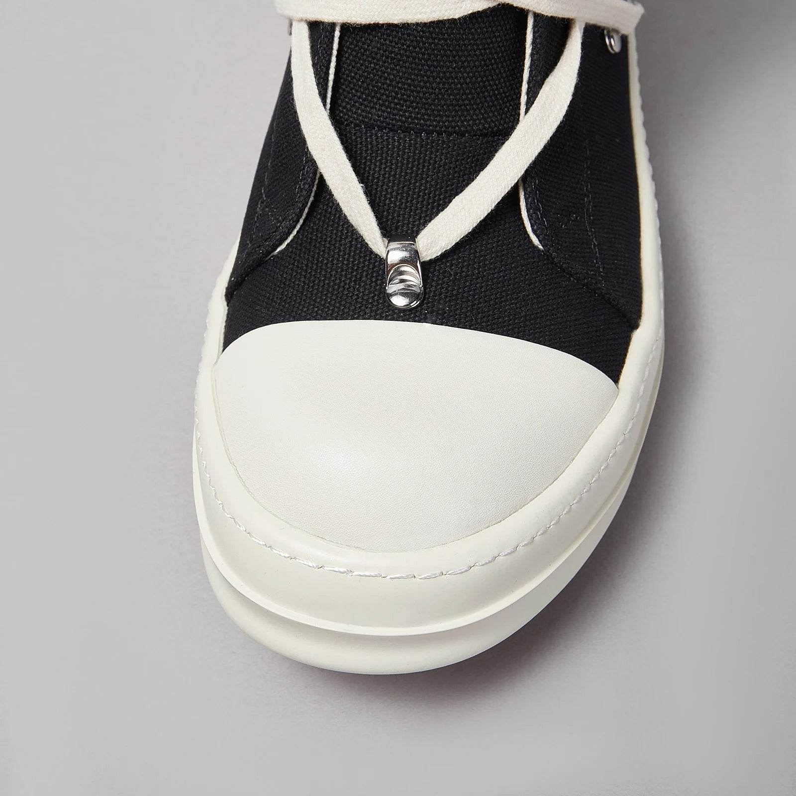 Brand Women Sneaker Casual High Top Lace Up Men Shoe Pentagram Black ricks Luxury Designer owens Canvas Zip Flat Ankle Boot - Touchy Style