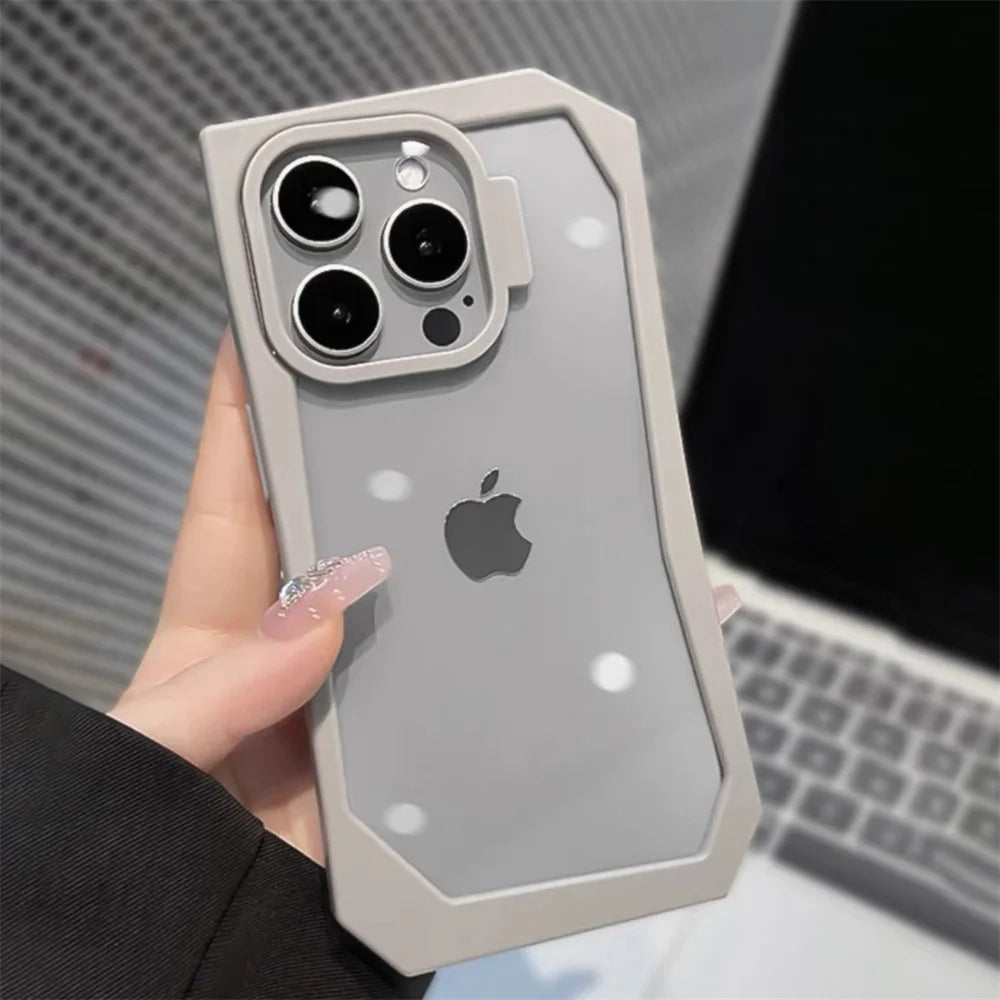 TSP37 Cute Phone Cases for iPhone 11, 12, 13, 14, or 15 Pro Max Plus - Transparent Acrylic Bumper Cover
