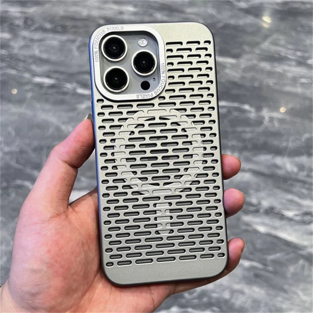 حافظات هواتف لطيفة لهاتف iPhone 11 و12 و13 و14 و15 Pro Max - غطاء صلب رفيع للغاية من مادة البولي كربونات مع تبديد الحرارة - TSP422