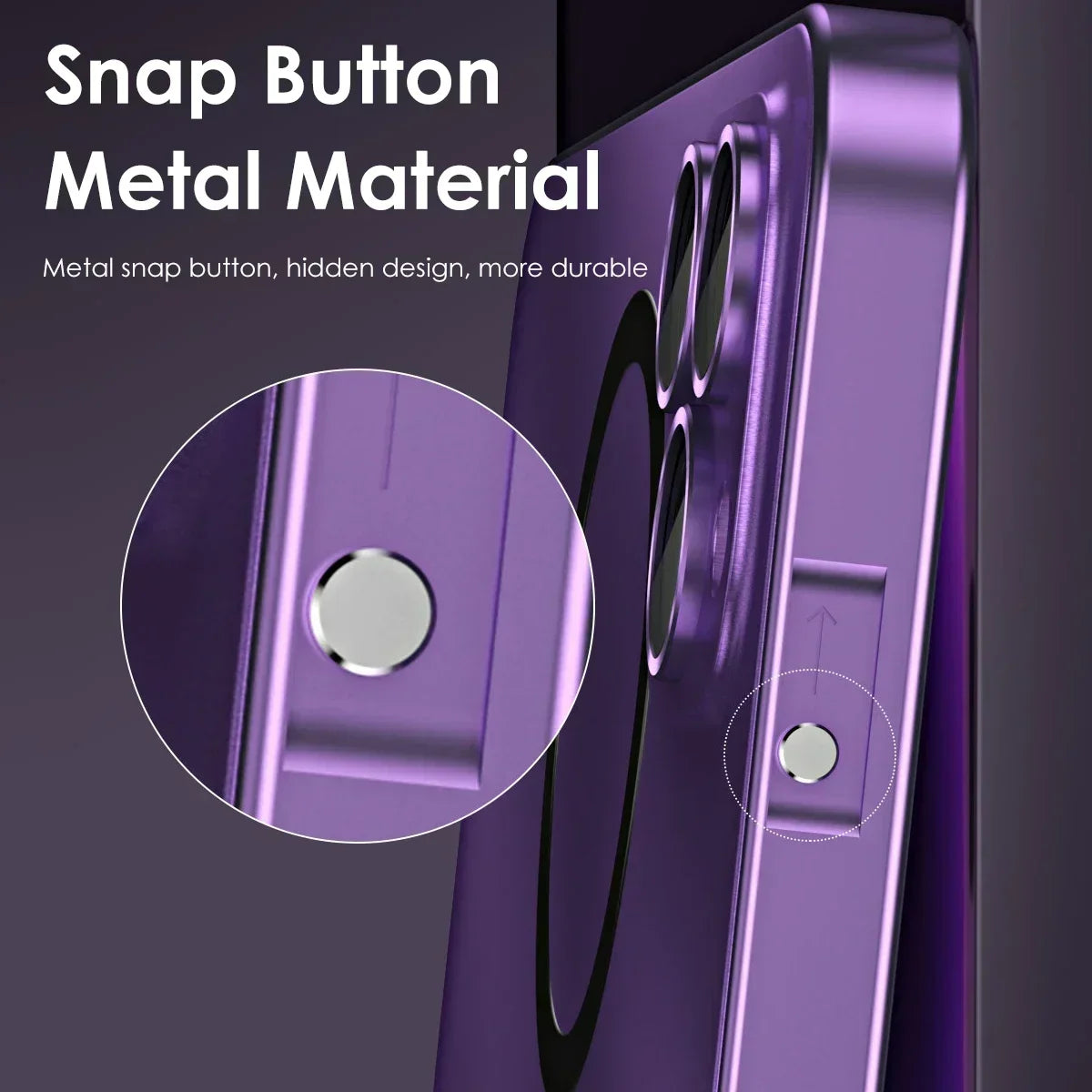 Aluminum Metal Frame Magnetic Case For iPhone 16 15 14 13 12 Pro Max Plus Magsafe Wireless Charge Glass Lens PC Backboard Cover