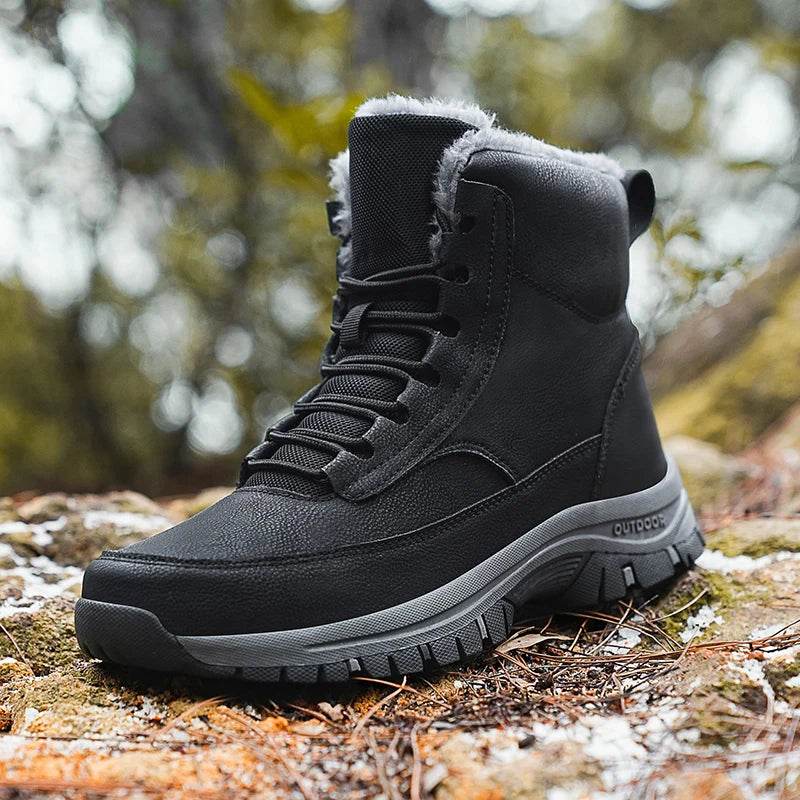 Super Warm Winter Boots With Fur Outdoor Snow Men Boots Snow Antiskid Waterproof Boots Men Shoes Winter botas High Top hombre - Touchy Style