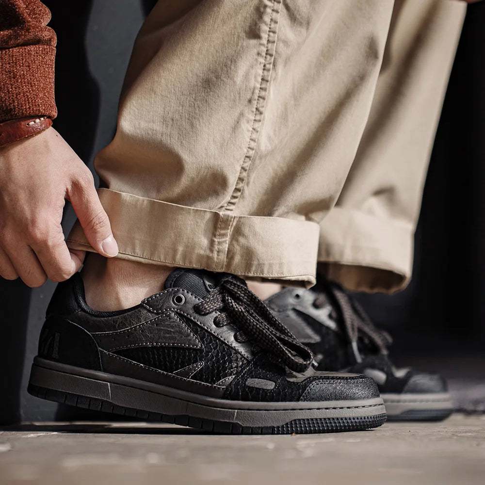 Maden New Casual Snake Year Black Mamba Men&