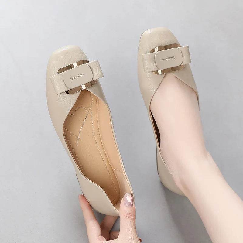 Women Loafers Spring Genuine Leather Comfort Flat Shoes Slip-On Footwear Fashion Female Footwear Zapatos De Mujer - Touchy Style
