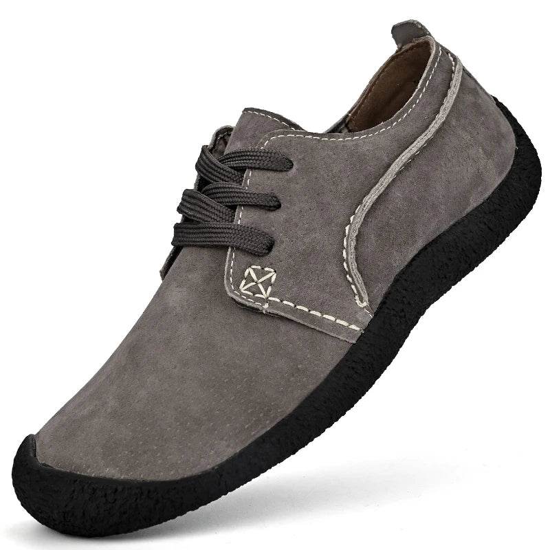 Breathable Outdoor Shoes Men Sneakers Spring Casual Men Shoes Suede Leather Shoe Anti-skid Walking Shoe Hot Sale Footwear - Touchy Style