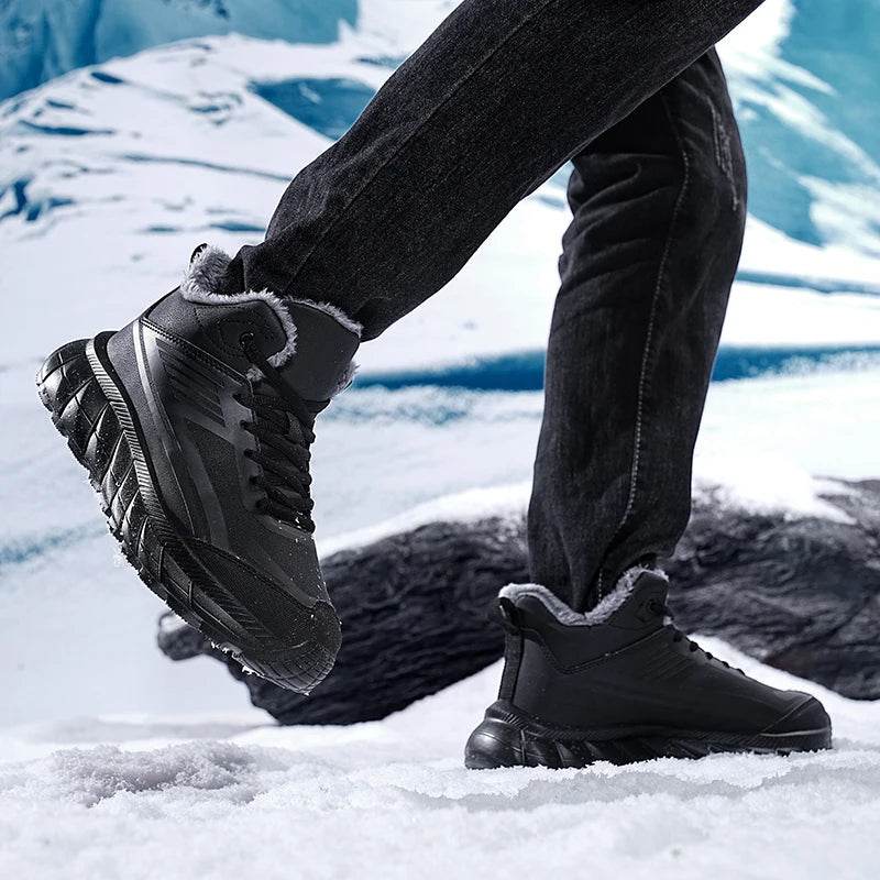 Super Warm Winter Boots With Fur Sneakers Snow Men Boots Waterproof Outdoor Boots Ankle Women Shoes Casual Men Shoes Winter - Touchy Style