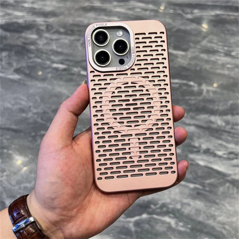 حافظات هواتف لطيفة لهاتف iPhone 11 و12 و13 و14 و15 Pro Max - غطاء صلب رفيع للغاية من مادة البولي كربونات مع تبديد الحرارة - TSP422