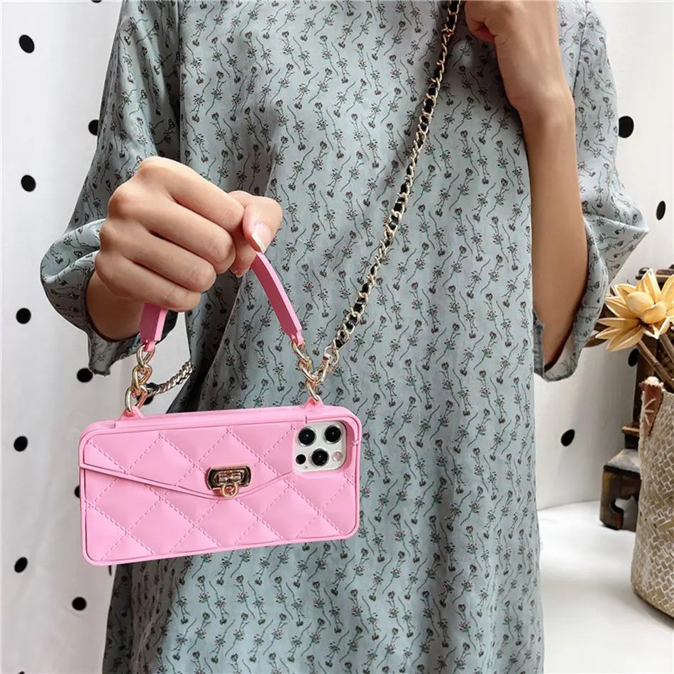 Cute Phone Cases For iPhone 15, 14, 13, 12, 11 Pro Max 6, 7, 8, Plus X XR XS Max Handbag Wallet B