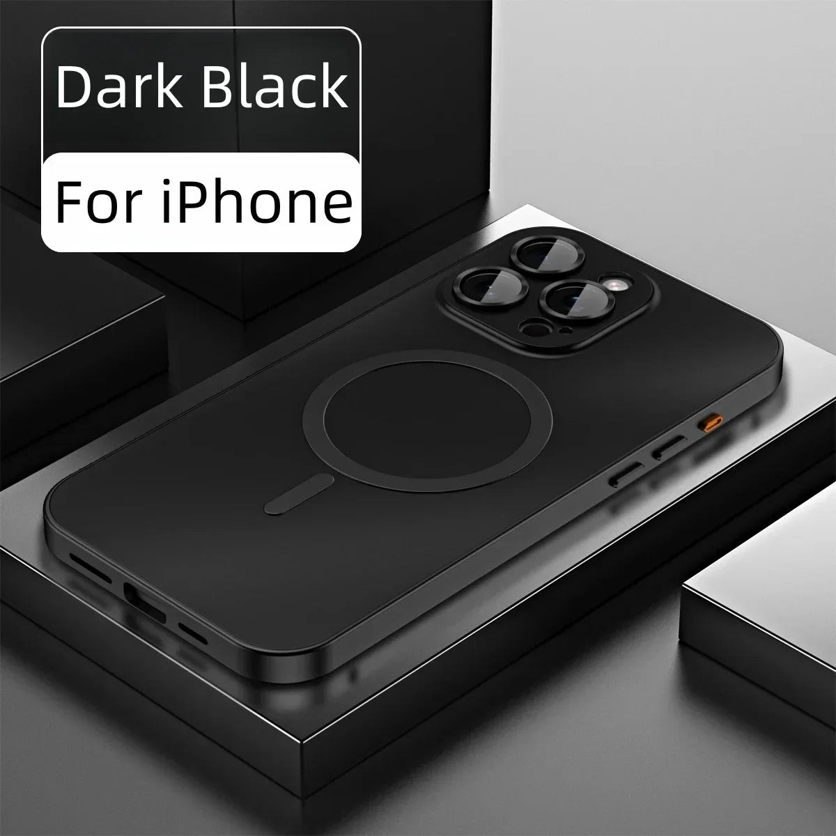Aluminum Metal Frame Magnetic Case For iPhone 16 15 14 13 12 Pro Max Plus Magsafe Wireless Charge Glass Lens PC Backboard Cover