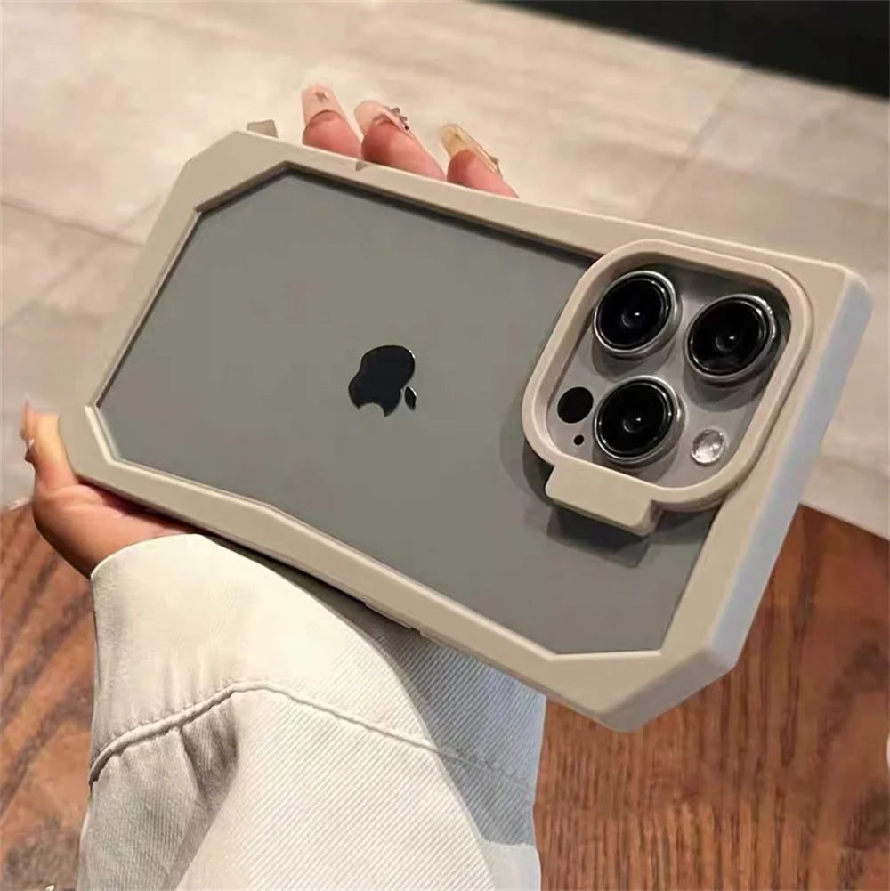 TSP37 Cute Phone Cases for iPhone 11, 12, 13, 14, or 15 Pro Max Plus - Transparent Acrylic Bumper Cover