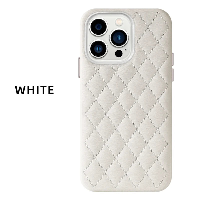 Clearance Sale Leather For Magsafe Case For iPhone 13 Pro Max 13Pro 13 mini Women Fashion Magnetic Stitching Luxury Back Cover