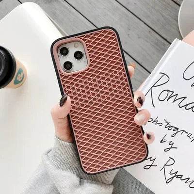for Vans 3D Waffle Shoe Sole Phone Case For iPhone 16 15 14 13 12 11 Pro Max 7 8 Plus XS Max X XR Advanced Soft Shockproof Cover - Touchy Style