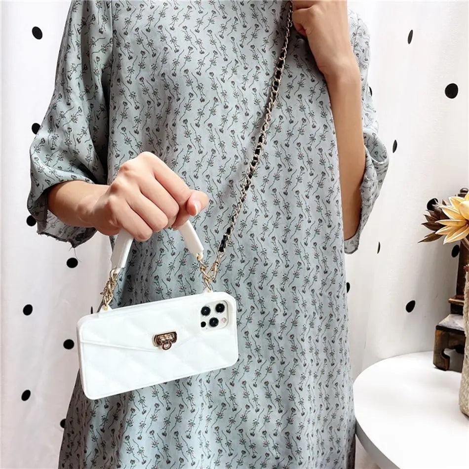 Cute Phone Cases For iPhone 15, 14, 13, 12, 11 Pro Max 6, 7, 8, Plus X XR XS Max Handbag Wallet B