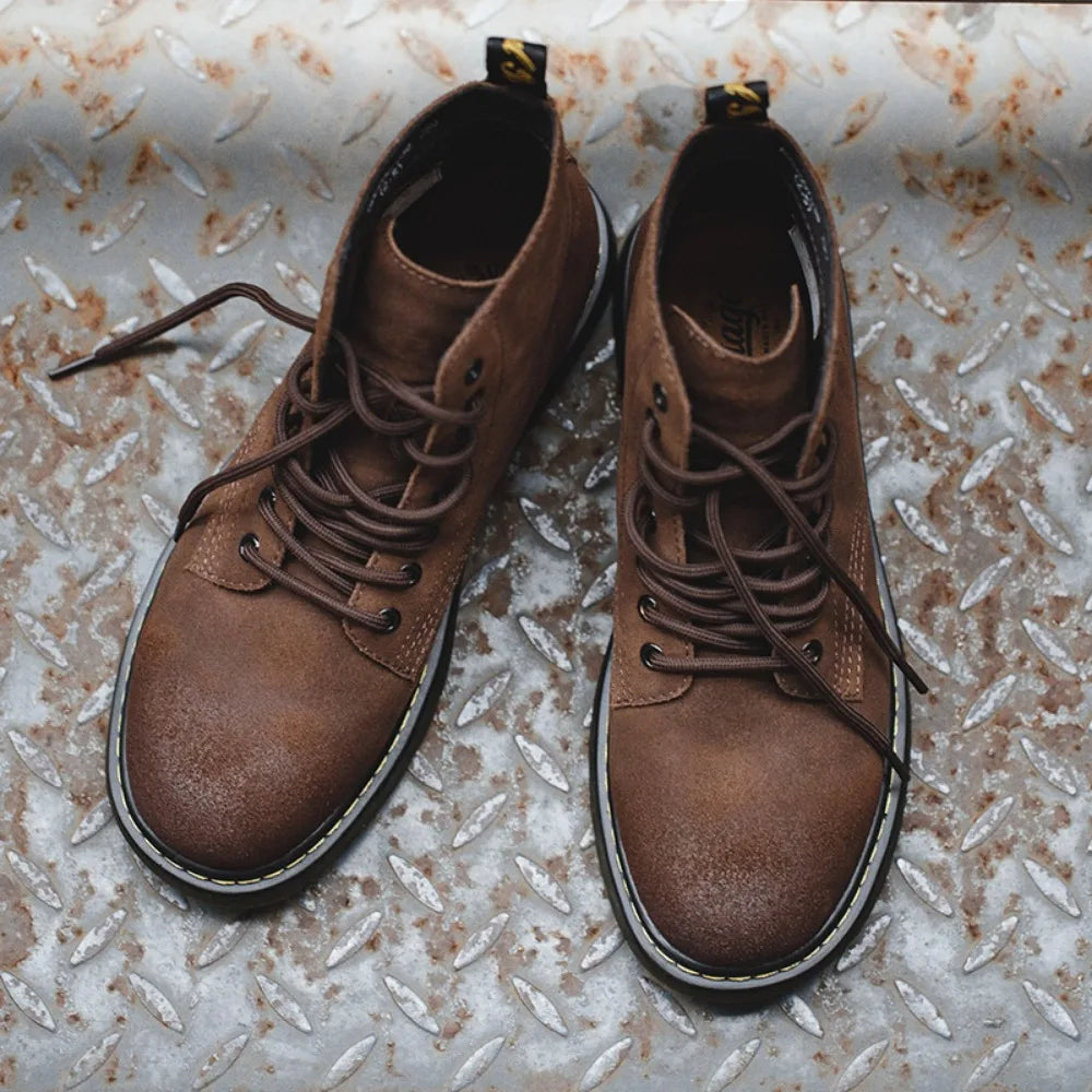 Maden Men Boots Comforta Lace-up High Quality Leather Men&