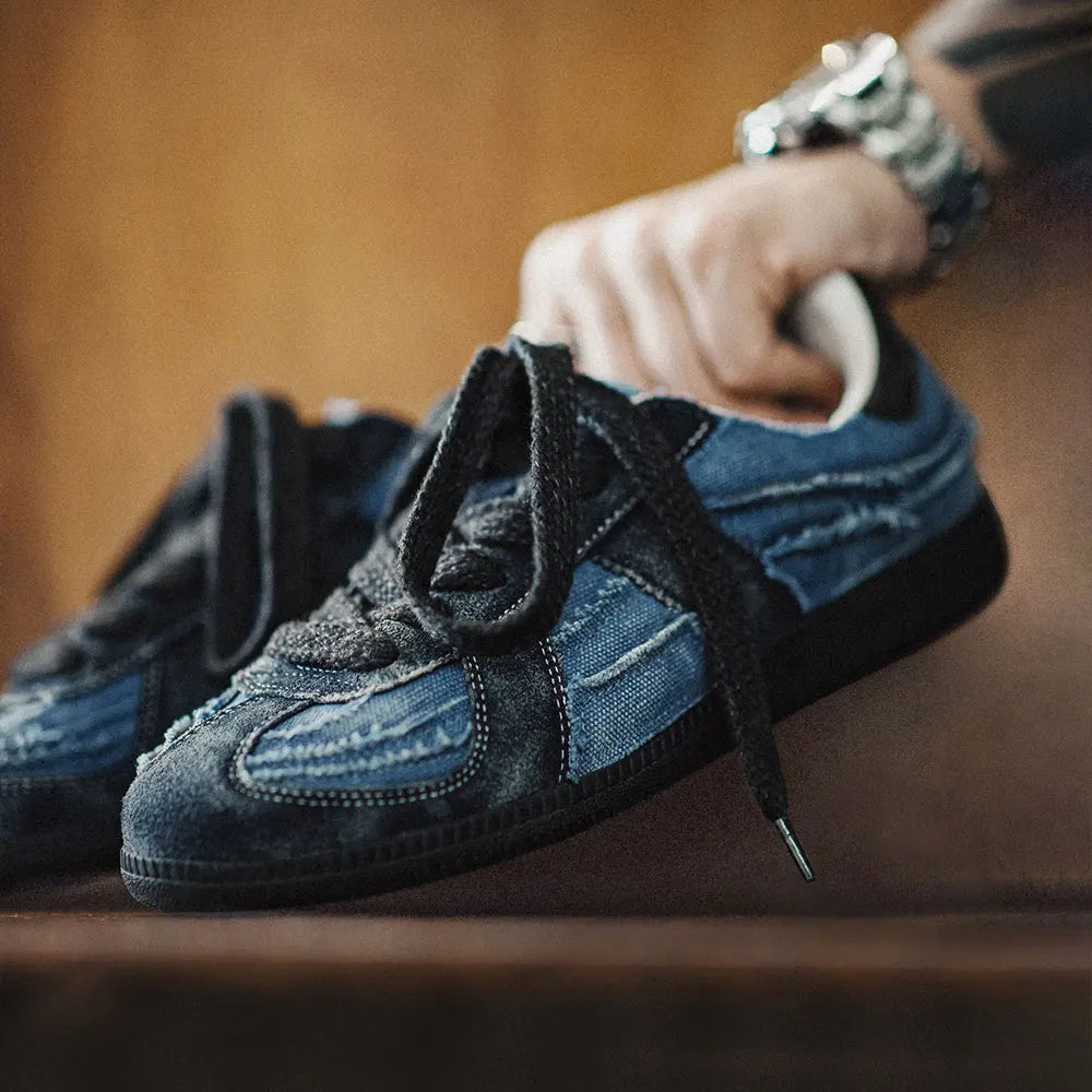 Maden Black Sand Beach Training Shoes for Men Summer New Casual Sneakers Lightweight Breathable Retro Canvas Board Shoes