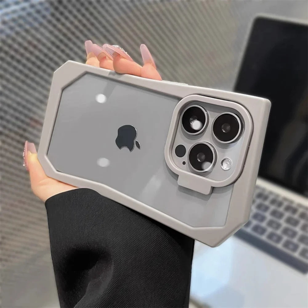 TSP37 Cute Phone Cases for iPhone 11, 12, 13, 14, or 15 Pro Max Plus - Transparent Acrylic Bumper Cover