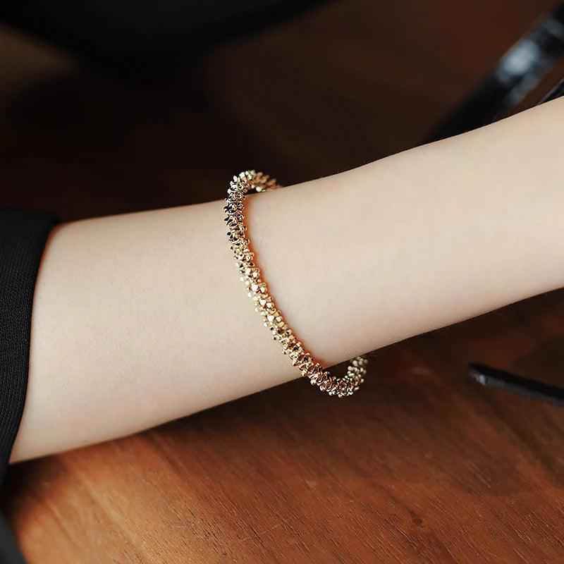 Bracelets Charm Jewelry XYS1225 Classic Simple Copper Alloy Golden Accessories - Touchy Style