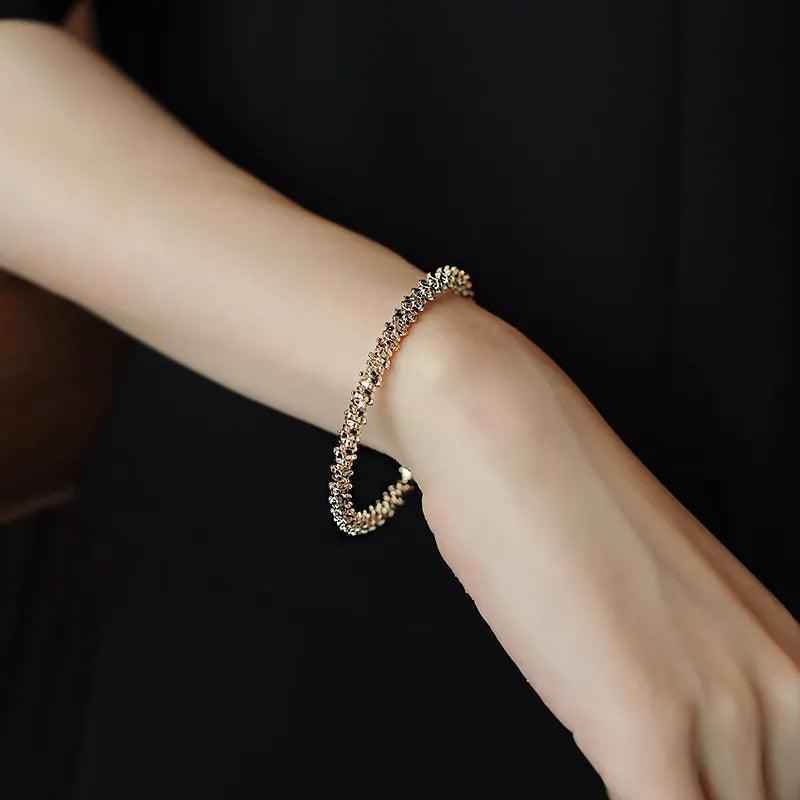 Bracelets Charm Jewelry XYS1225 Classic Simple Copper Alloy Golden Accessories - Touchy Style