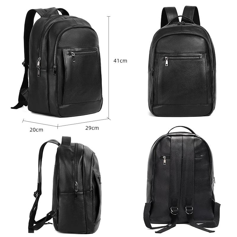 LH336 Cool Backpack - Genuine Leather Laptop Bag For Men - Touchy Style