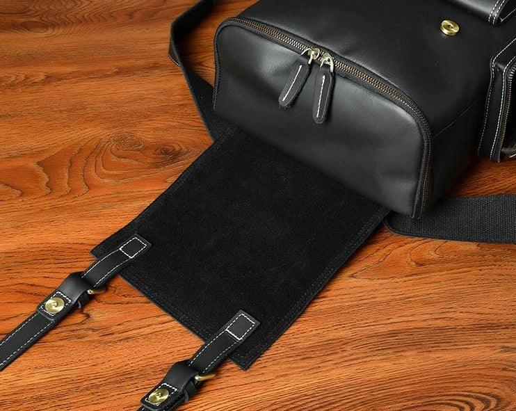 M814 Cool Backpack - Vintage Leather Hiking Bag For Men&