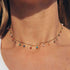 Multi-layer Necklaces Charm Jewelry SS1233 Golden Chain Rounded Pendent - Touchy Style .