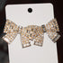 QAECJ5876 Big Earring Charm Jewelry - Fashion Rhinestone With Alloy Bowknot - Touchy Style