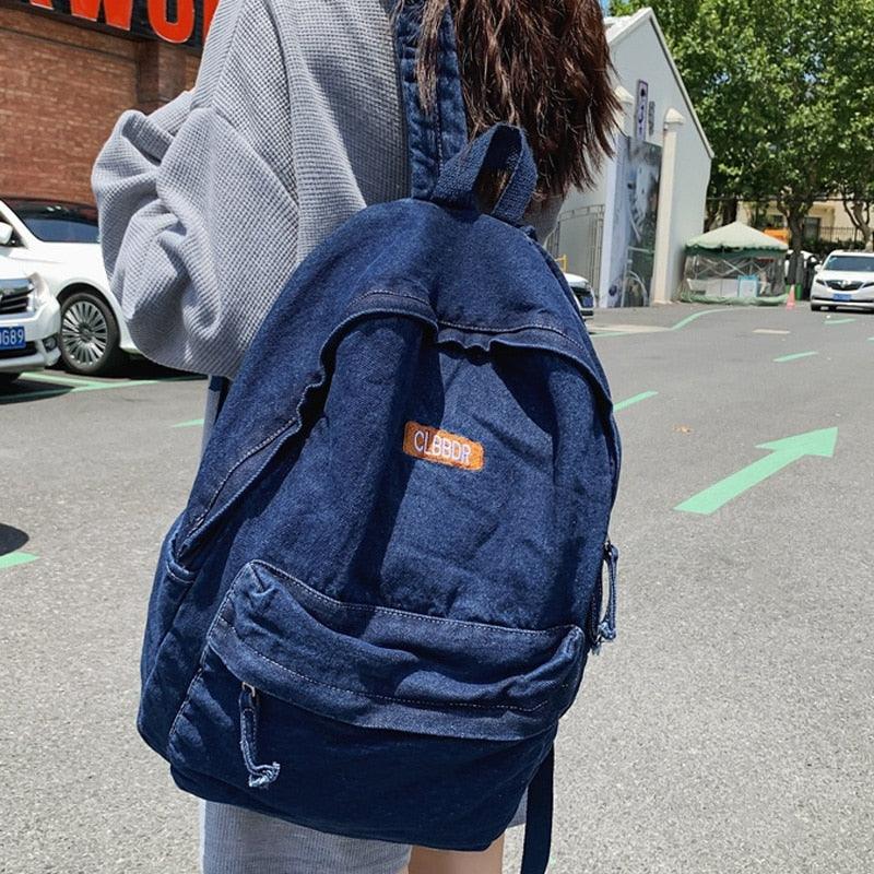 Vintage Canvas College Cool Backpack Laptop Denim School Bag GZ247 | Touchy  Style