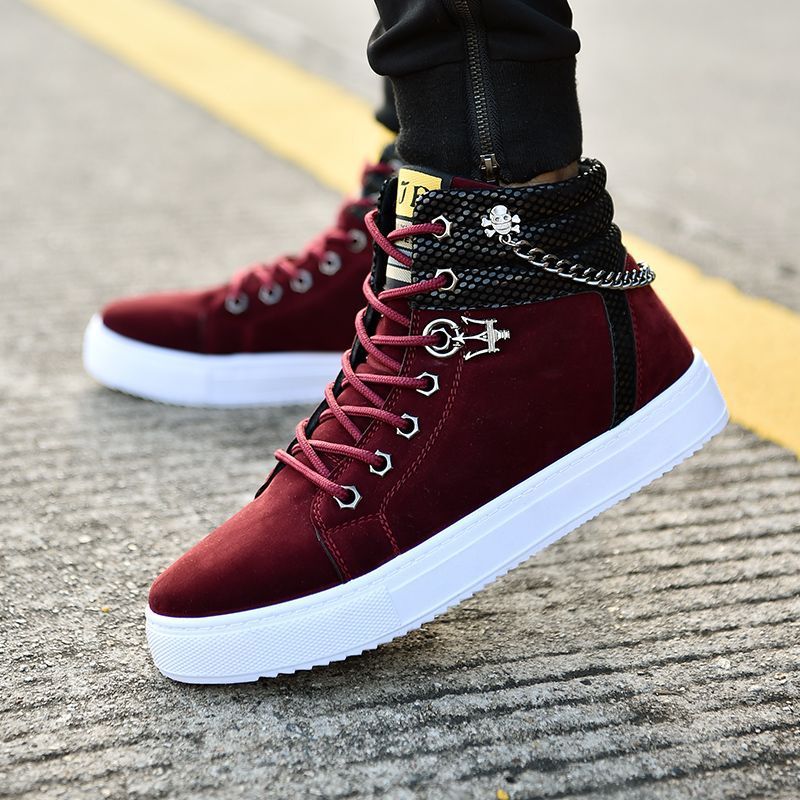 Warm Canvas Boots Leather Sneakers Men's Casual Shoes B-46DG5643 - Touchy Style .
