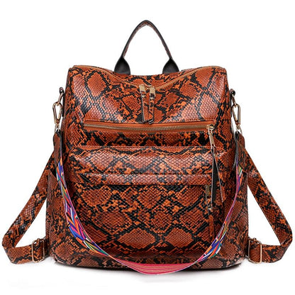 XA529H Leather Cool Backpacks: Students School &amp; Multifunction Travel Bags - Touchy Style .