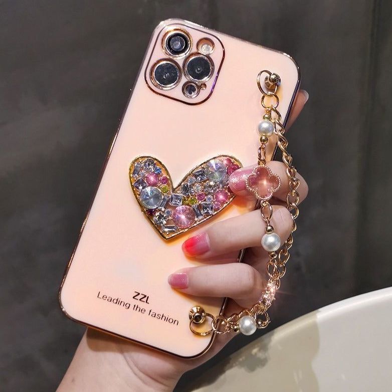 Fashion Creative Glass electroplated Mirror iPhone X/XR/XS MAX Case, Lover  and Couple Shatter-Resistant Girls and Boys iPhone 7/8 Plus Cover (Pink,  iPhone Xs MAX)