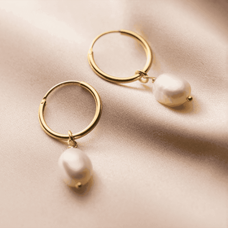 Earring Charm Jewelry Genuine 925 Sterling Silver Natural Freshwater Baroque Pearl Earrings 2021 - Touchy Style